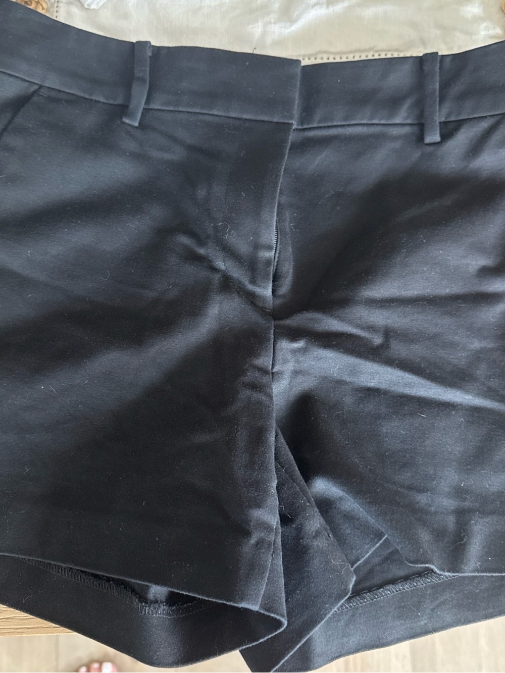 LOFT The Riviera Short Chino Black Women's Size 2 Flat Front Pockets